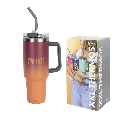 Insulated water bottle - water, 1.2