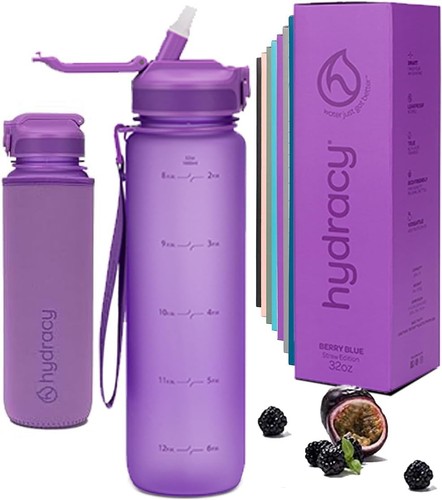 Hydracy water bottle with - water,