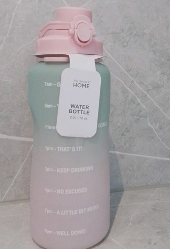 Litre water bottle with time - bottle,
