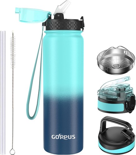 Goppus 32oz stainless - stainless, water