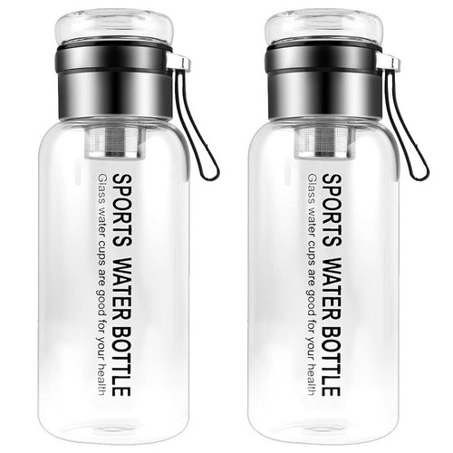 Litre glass bottle - bottle, water