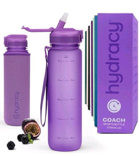 Hydracy water bottle with time - hydracy,