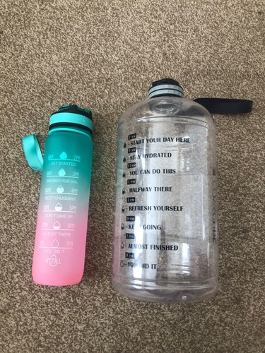 Motivational water bottles - 2x,