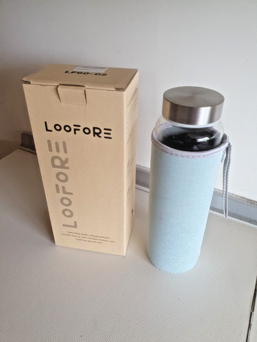 Loofore glass water bottle - loofore,