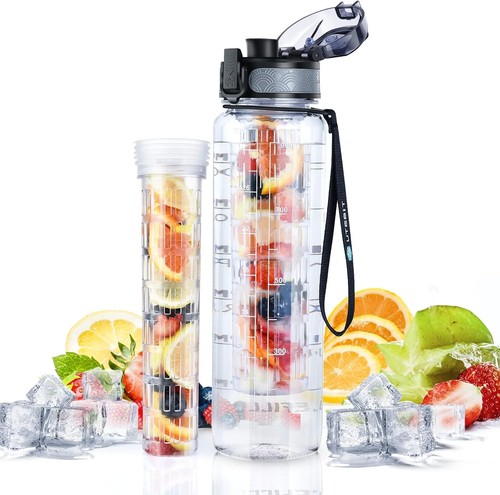 Water bottle with - 1l, fruit